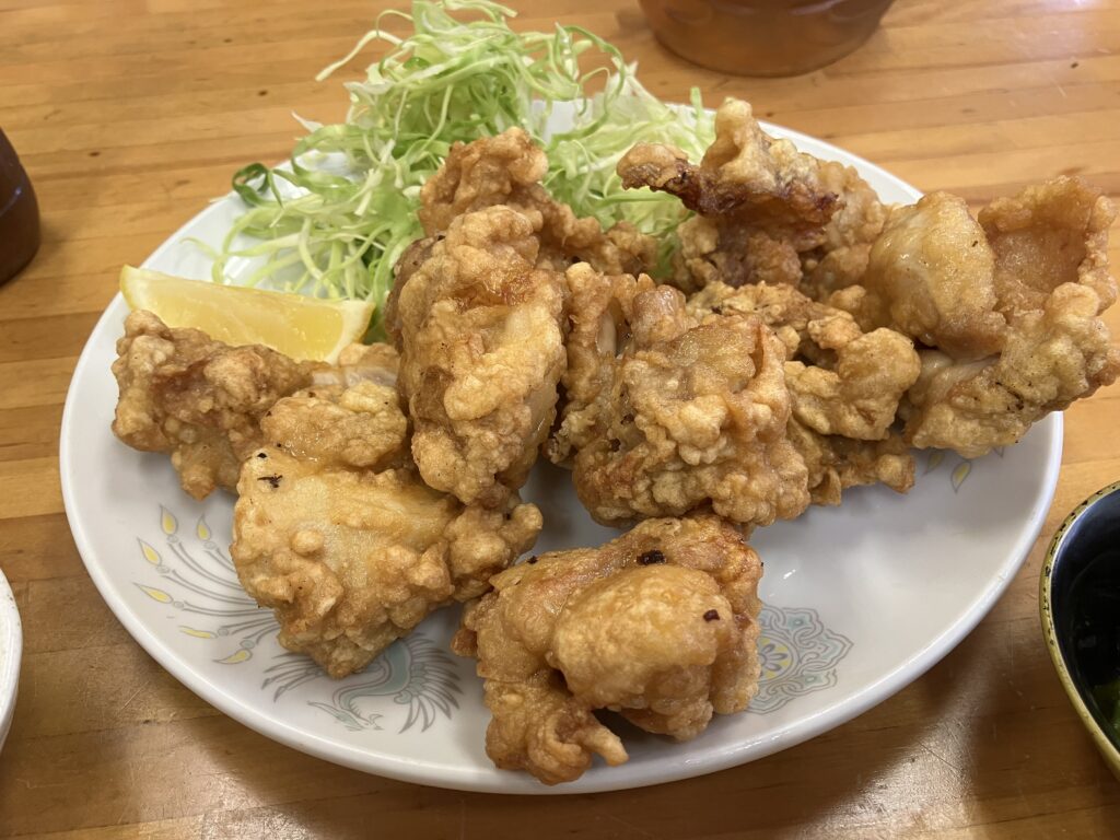 千歳烏山の鶏のから揚げ定食